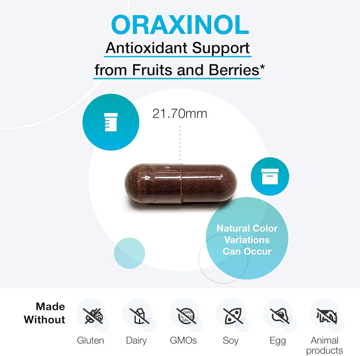 XYMOGEN Oraxinol - Proprietary Fruit & Berry Extract Blend - Cardiovascular & Vascular Health Support - Vegetarian, Gluten-Free & Non-GMO - 60 Capsules - görsel 3