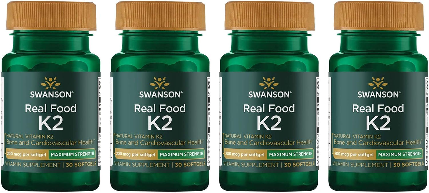 Swanson Maximum Strength Vitamin K2 (MK-7) – 200 mcg, 30 Softgels - görsel 9