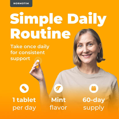 NORMOTIM – Calm & Focus Support – Lithium Ascorbate 5mg Fast-Dissolving Tablets with Vitamin C, B1 & B6 – Non-Drowsy Cognitive & Memory Support – Made in the USA – 60 Count