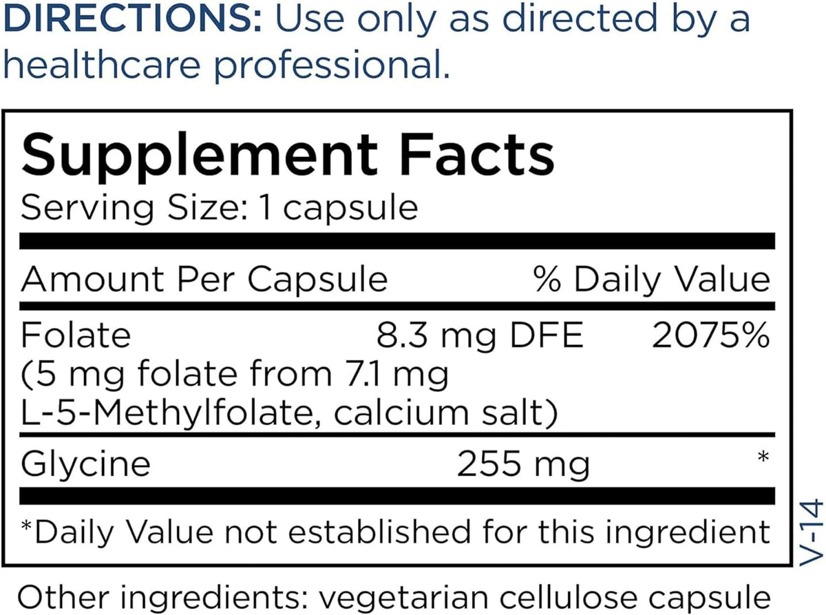 Metabolic Maintenance L-Methylfolate 7.5 mg - 90 Capsules - görsel 5