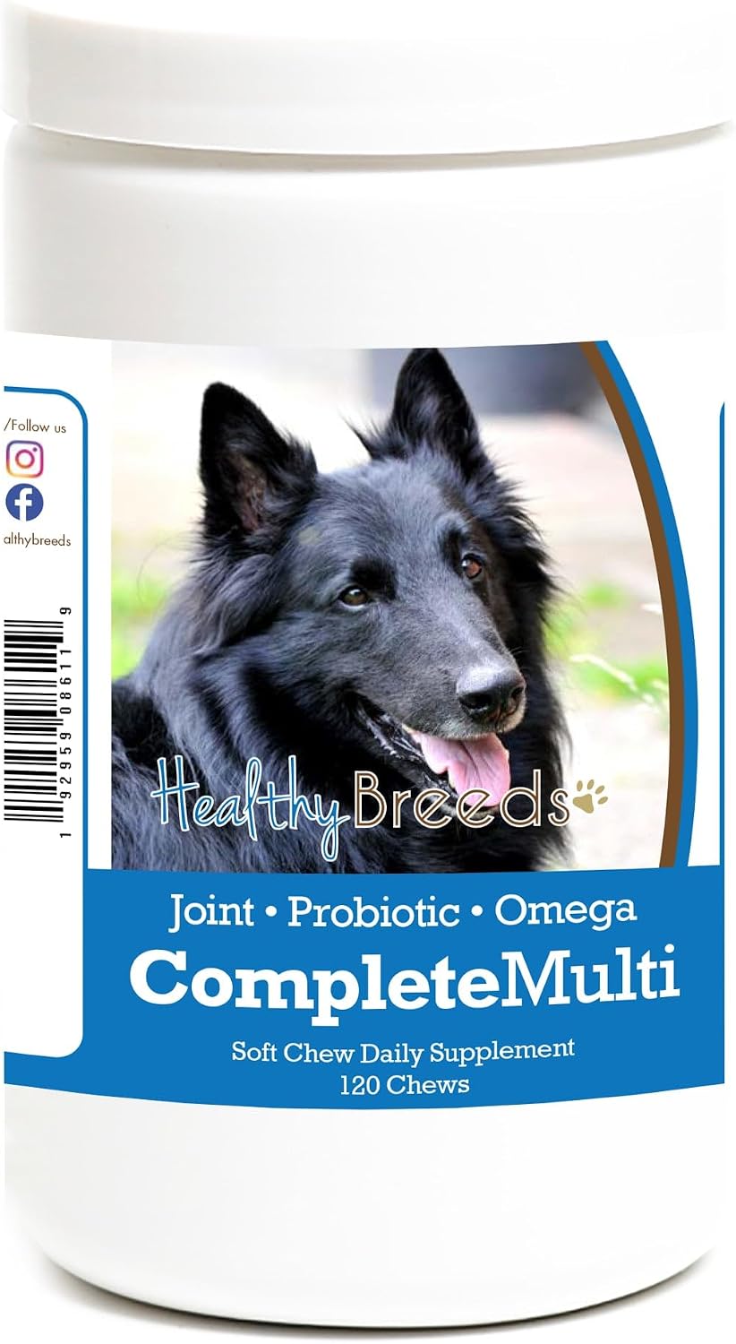 Healthy Breeds Belgian Sheepdog All in One Multivitamin Soft Chew, 120 Count - görsel 1