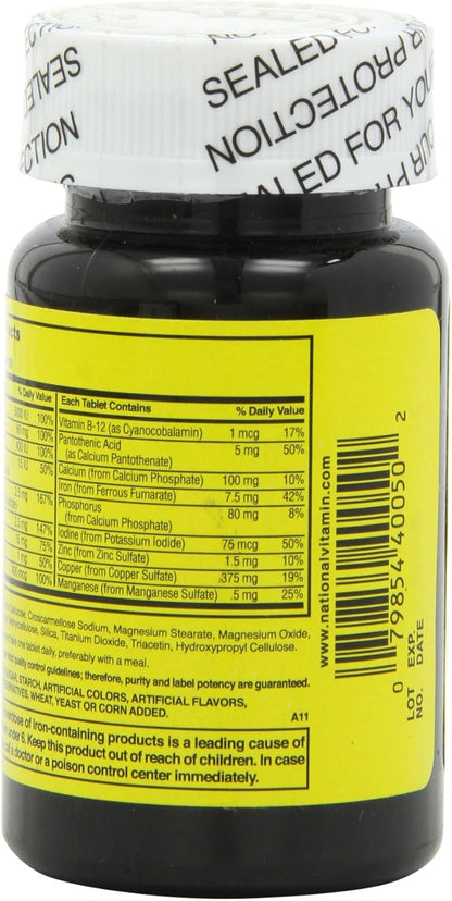 Nature's Blend Multivitamin & Mineral Tablets, 100 Tablets