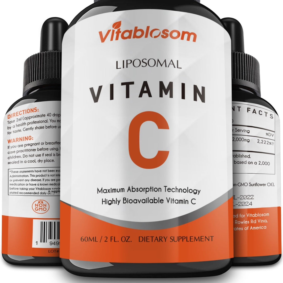 Vitablosom Liposomal Vitamin C 2000mg Liquid - görsel 1