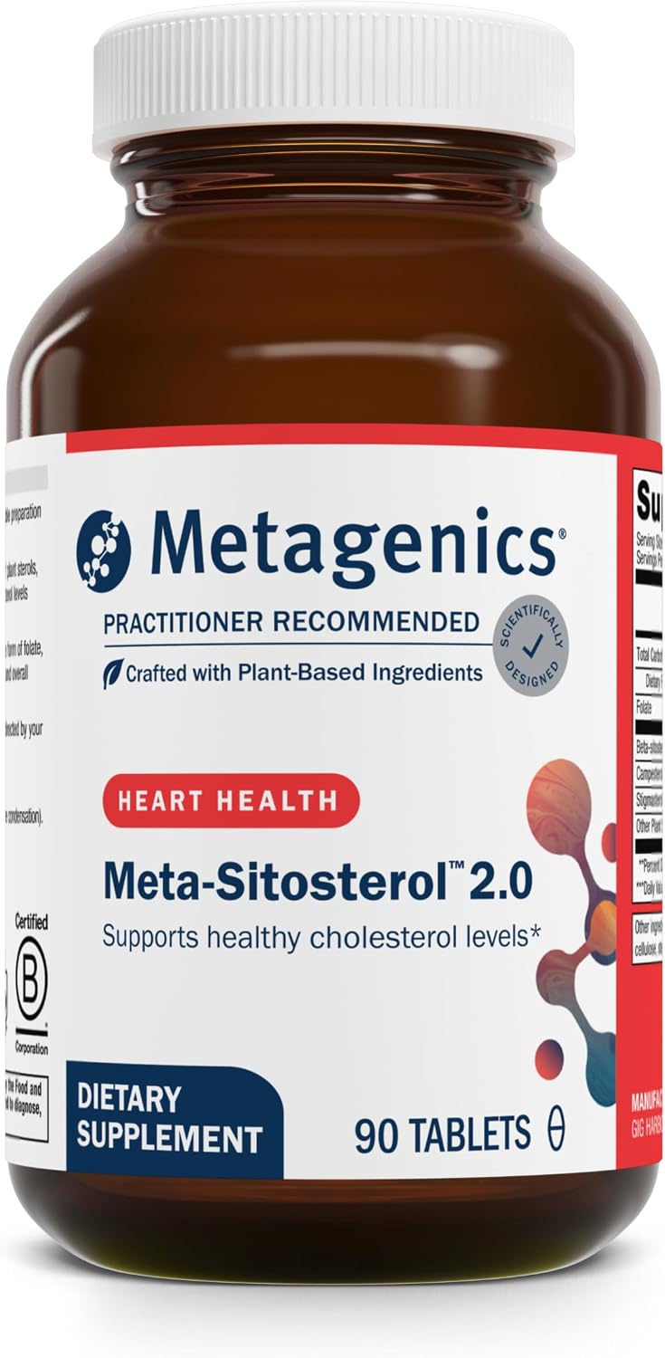 Metagenics Meta-Sitosterol 2.0 - Plant Sterol Complex with Beta-Sitosterol and Folate - 90 Tablets - görsel 1