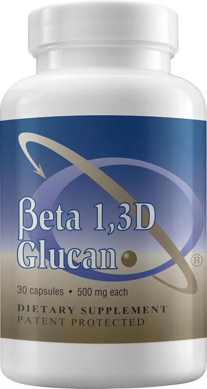 Transfer Point Beta 1,3D Glucan 500 mg, 180 Capsules (Pack of 3)