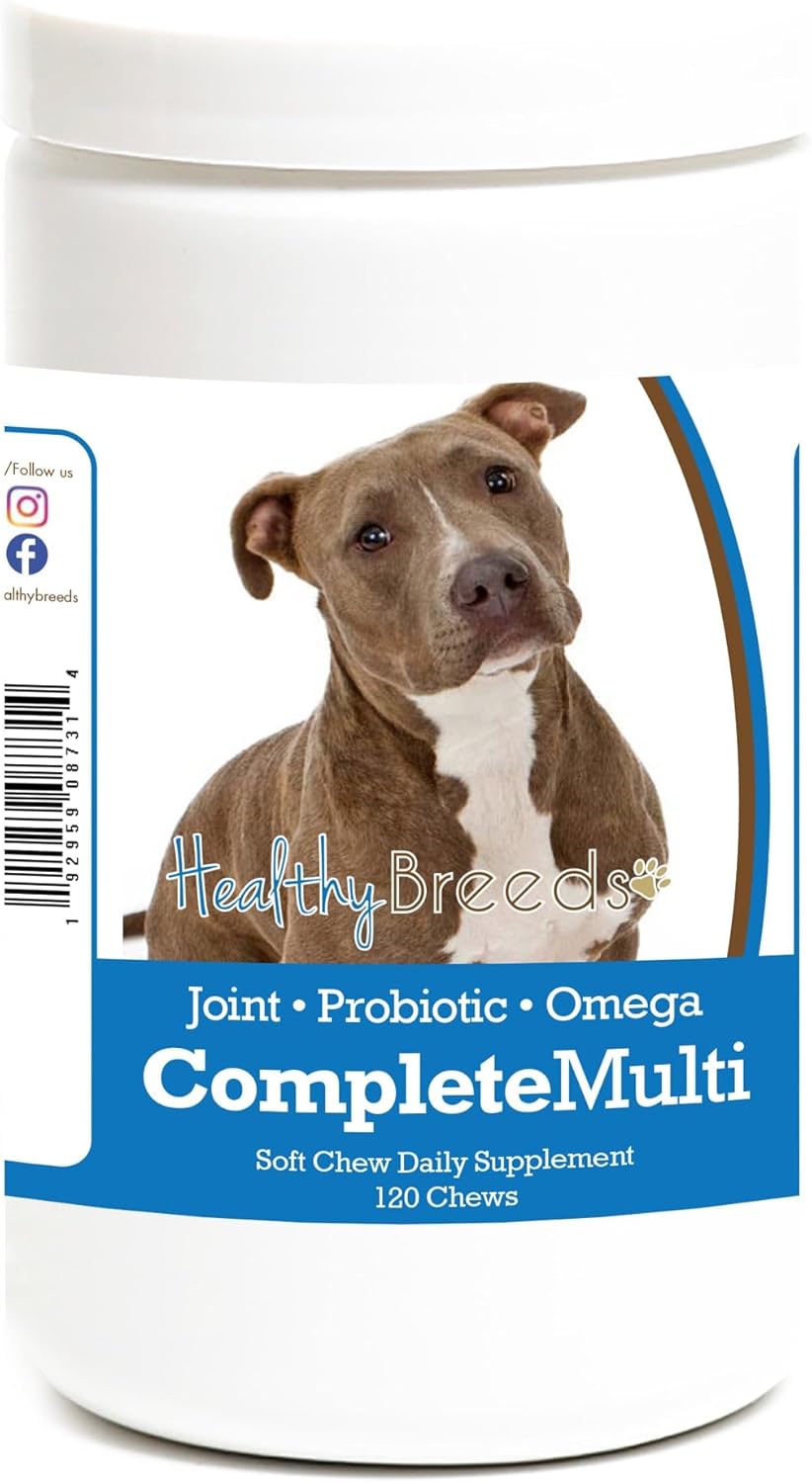 Healthy Breeds Pit Bull All-in-One Multivitamin Soft Chew - 120 Chews - görsel 1