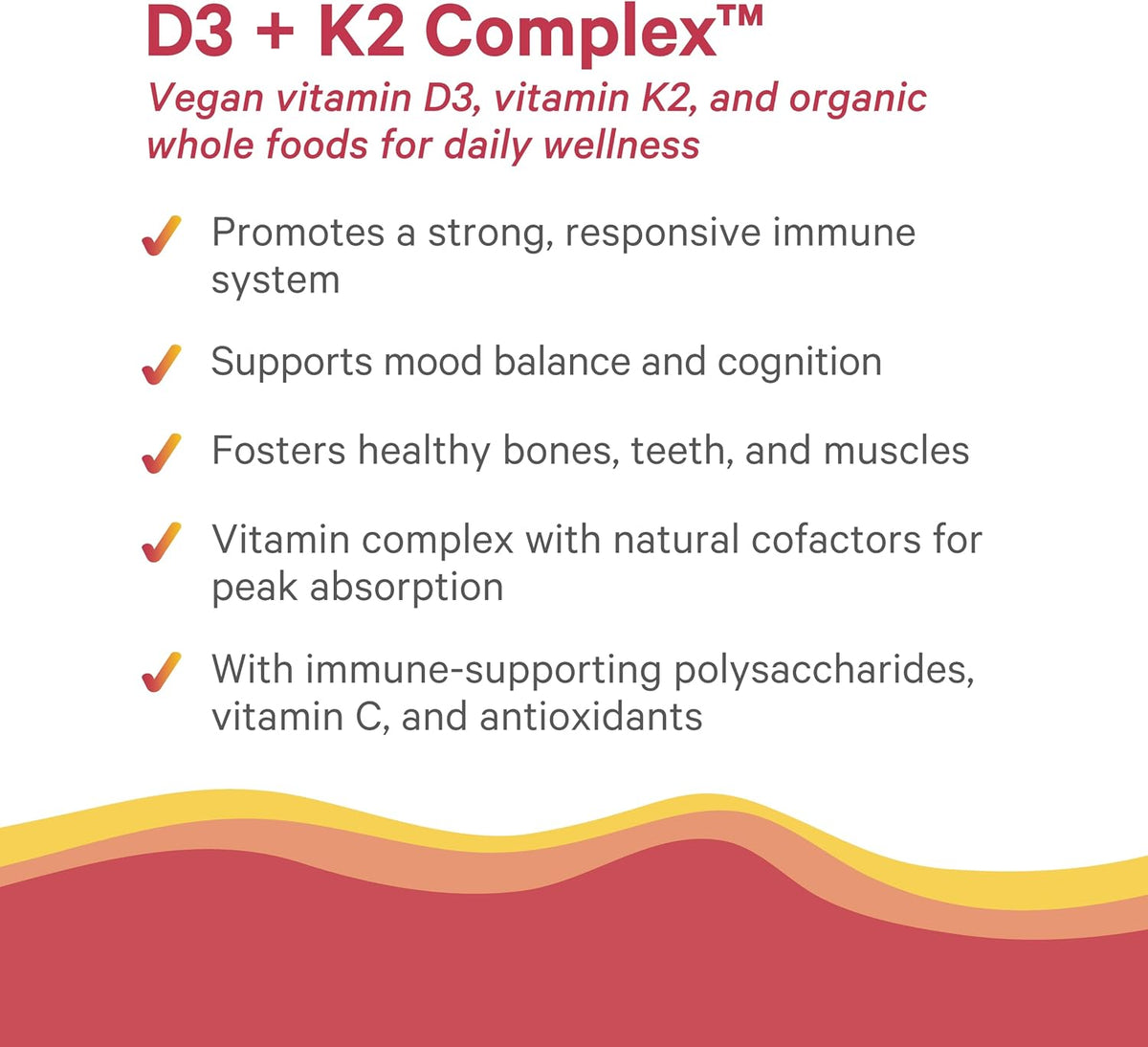 Pure Synergy D3 + K2 Complex | Vegan Vitamin D3 & K2 Supplement - görsel 4
