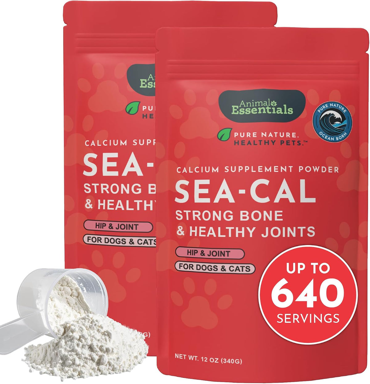 Sea-Cal Pure Seaweed Calcium Powder for Dogs – Natural calcium from Icelandic seaweed – free from synthetic – Image 10
