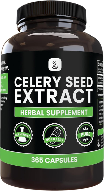 Pure Original Ingredients Celery Seed Extract (365 Capsules)