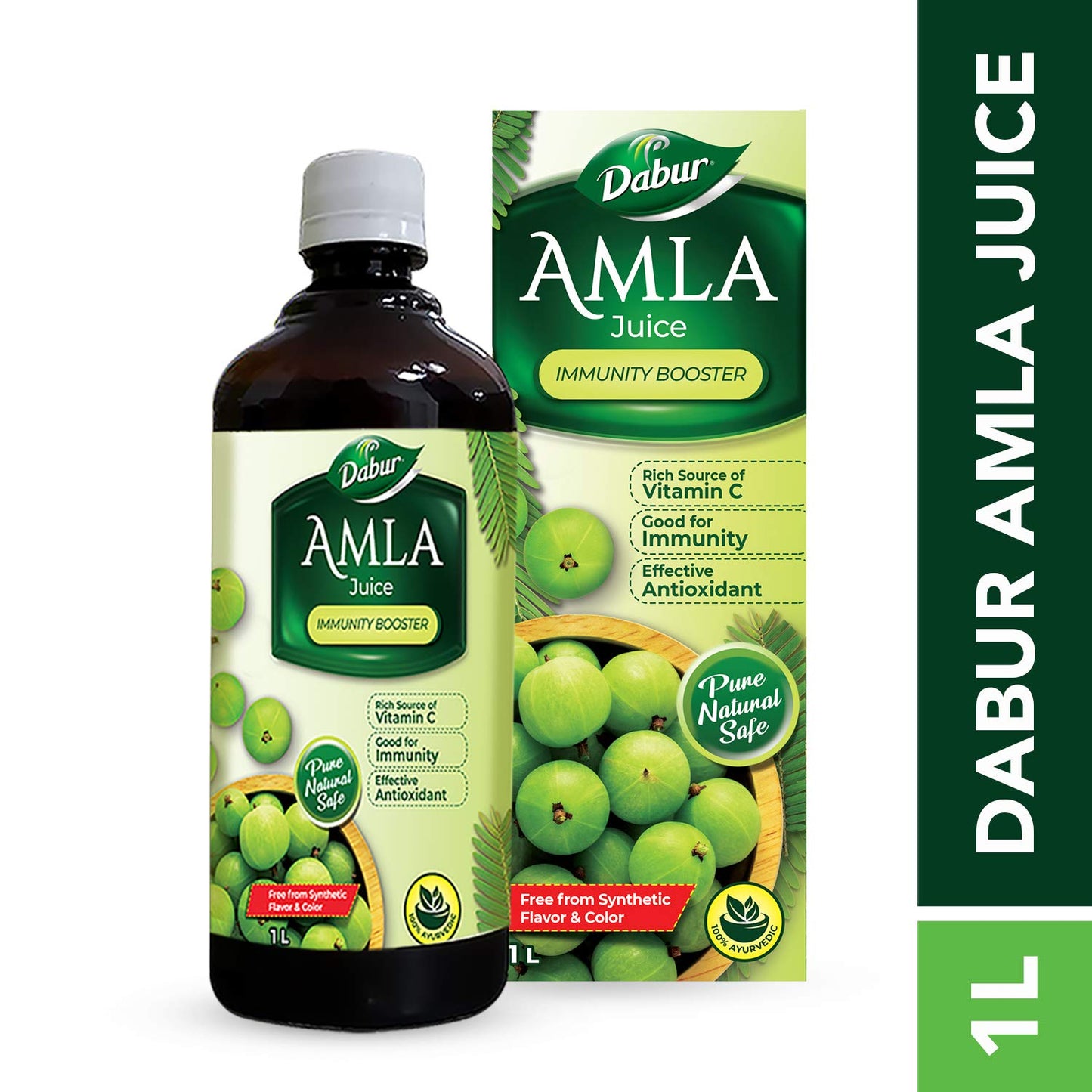 Dabur Amla Juice - Rich Source of Vitamin C - 100% Ayurvedic Health Juice - 1 Litre - görsel 2