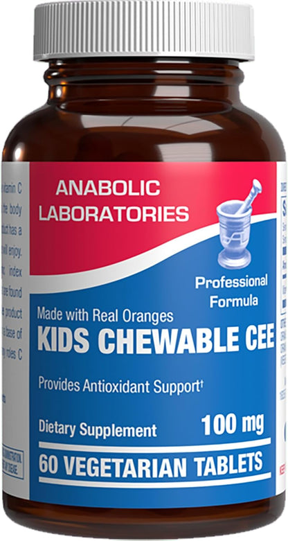 Kids Vitamin C Chewable Tablets – Delicious & Nutritious Chewable Vitamin C for Children's Immune Support and Overall Wellness – Made with Real Oranges and No Artificial Flavours or Colours – 60 Servings