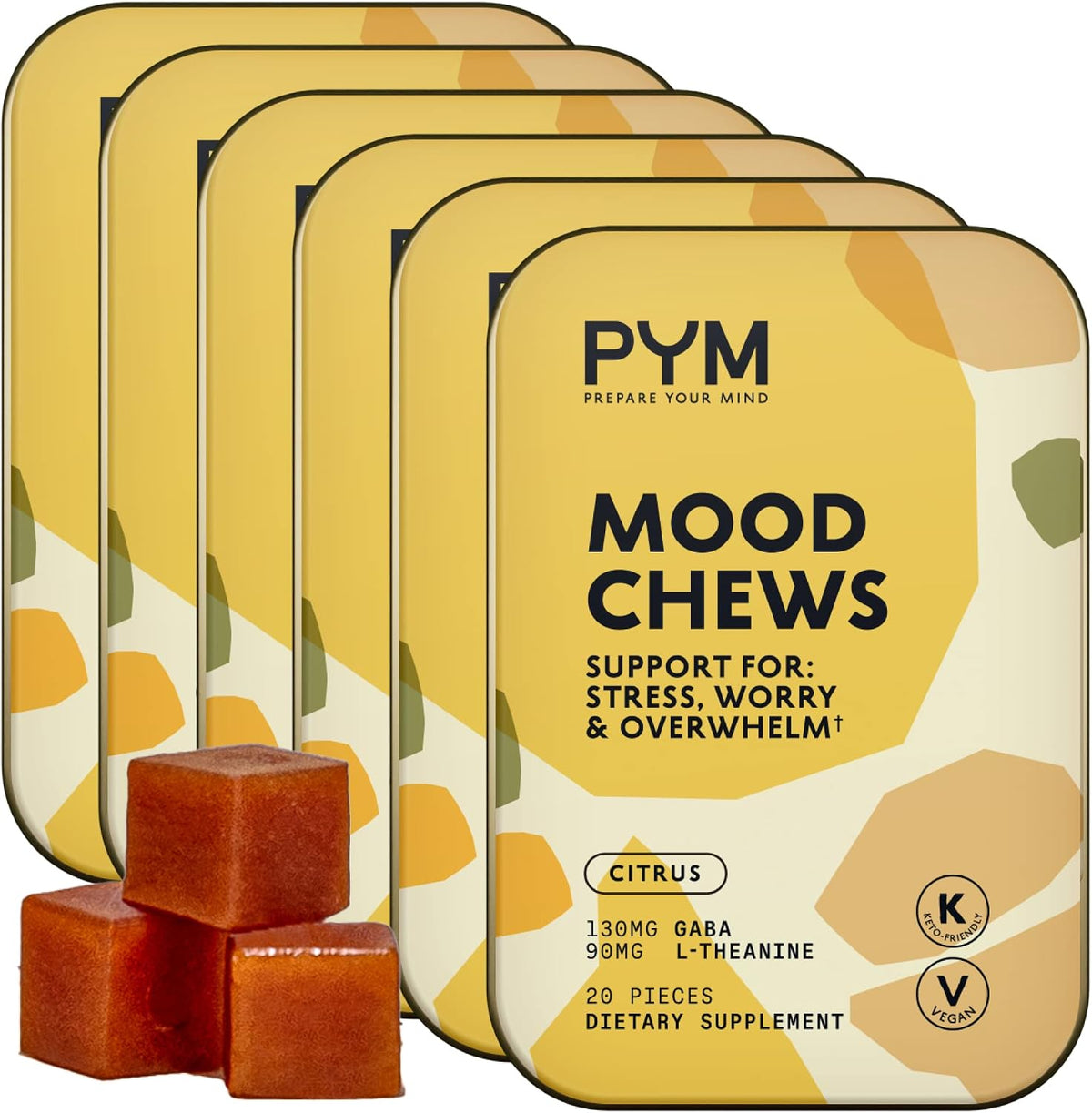PYM Berry Mood Chews – Stress Support, 20 Count - görsel 10