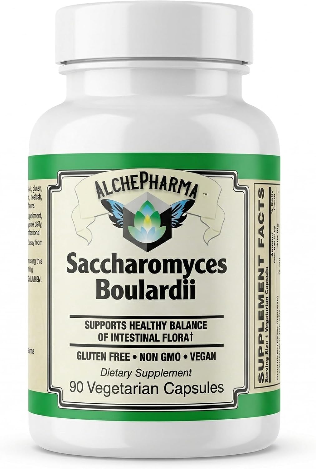 AlchePharma Saccharomyces Boulardii – Non-GMO – Dairy-Free Probiotic - görsel 1