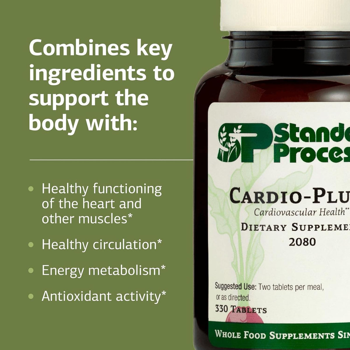 Standard Process Cardio-Plus - Antioxidant Support & Heart Health Supplement - 330 Tablets - görsel 4