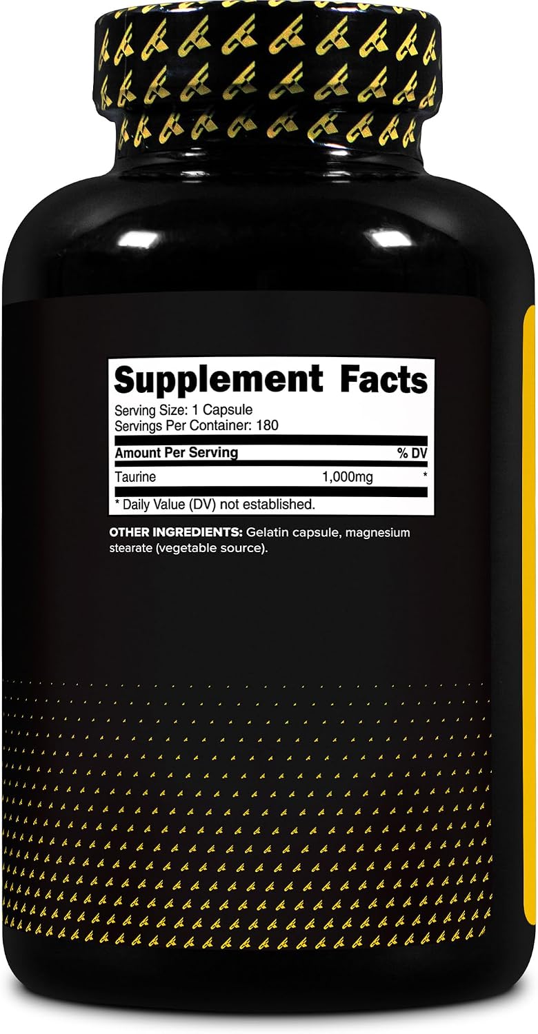 Primaforce Taurine 1000mg Capsules, 180 Capsules - görsel 4