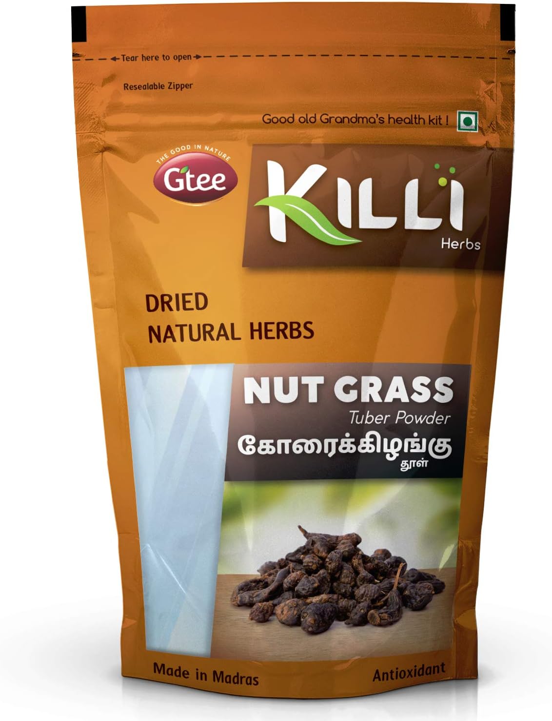 KILLI Nut Grass (Cyperus rotundus) Tuber Powder, 100g - görsel 1