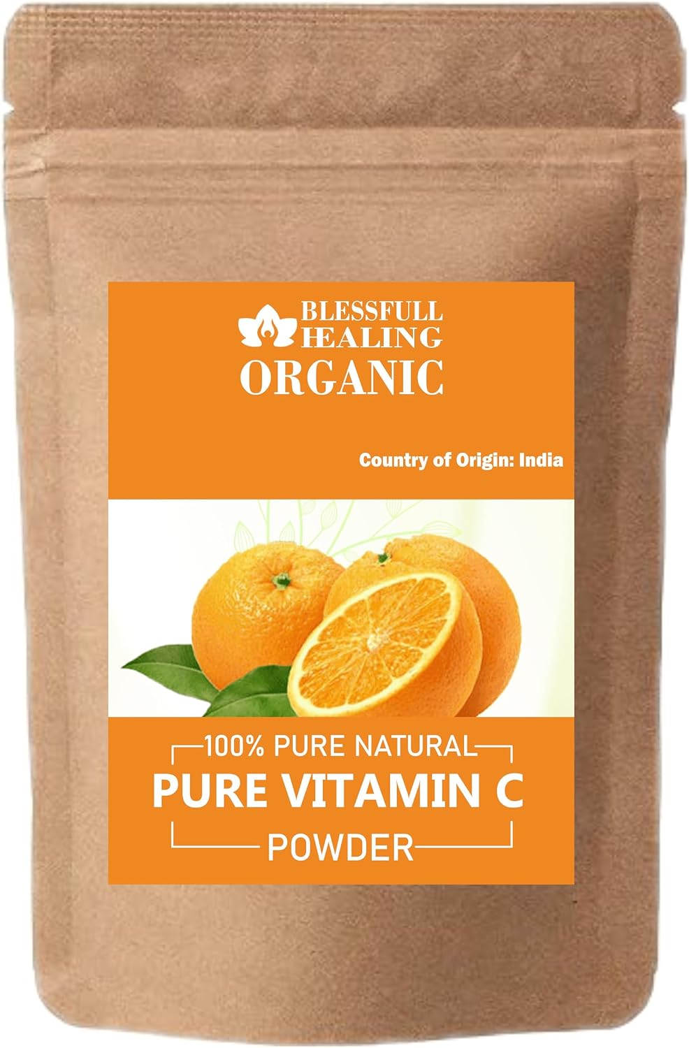 Blessfull Healing Organic Pure Vitamin C Powder - 100% Pure Natural, 100g - görsel 1