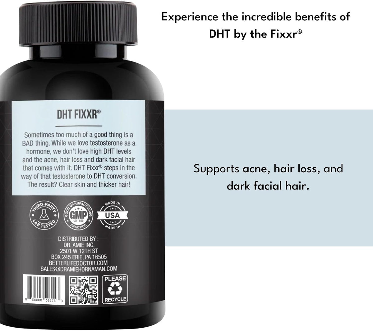 Fixxr DHT Support - Saw Palmetto & Nettles - 60 Capsules - görsel 4