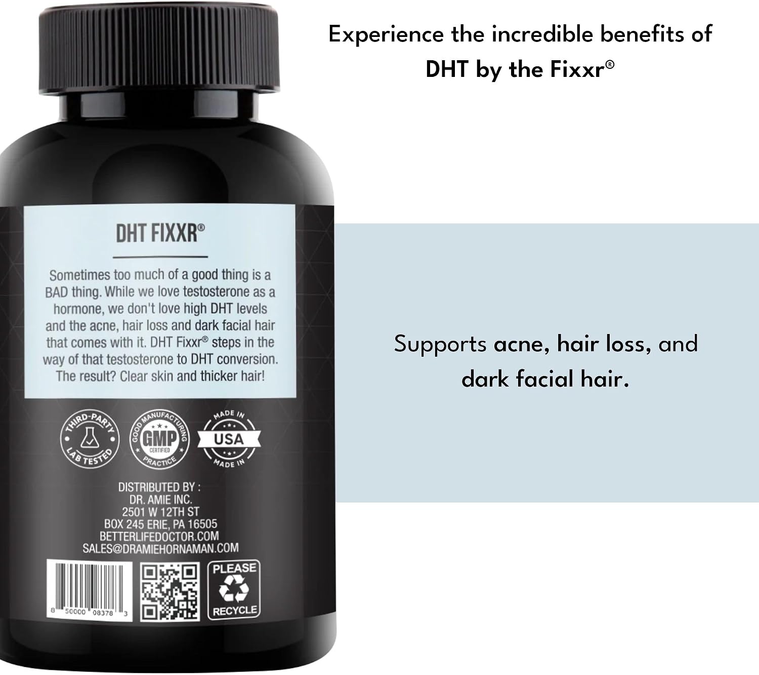 Fixxr DHT Support - Saw Palmetto & Nettles - 60 Capsules - görsel 4