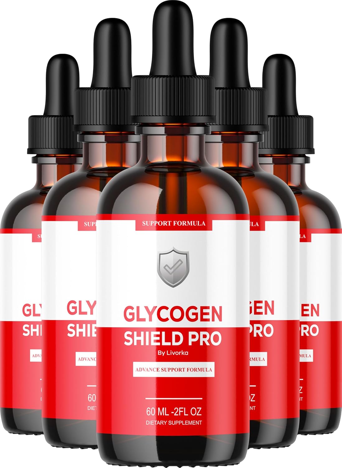 (5 Pack) Glycogen Shield Pro - Glycogen Shield Pro Drops, 5 Bottles for 150 Days - görsel 1