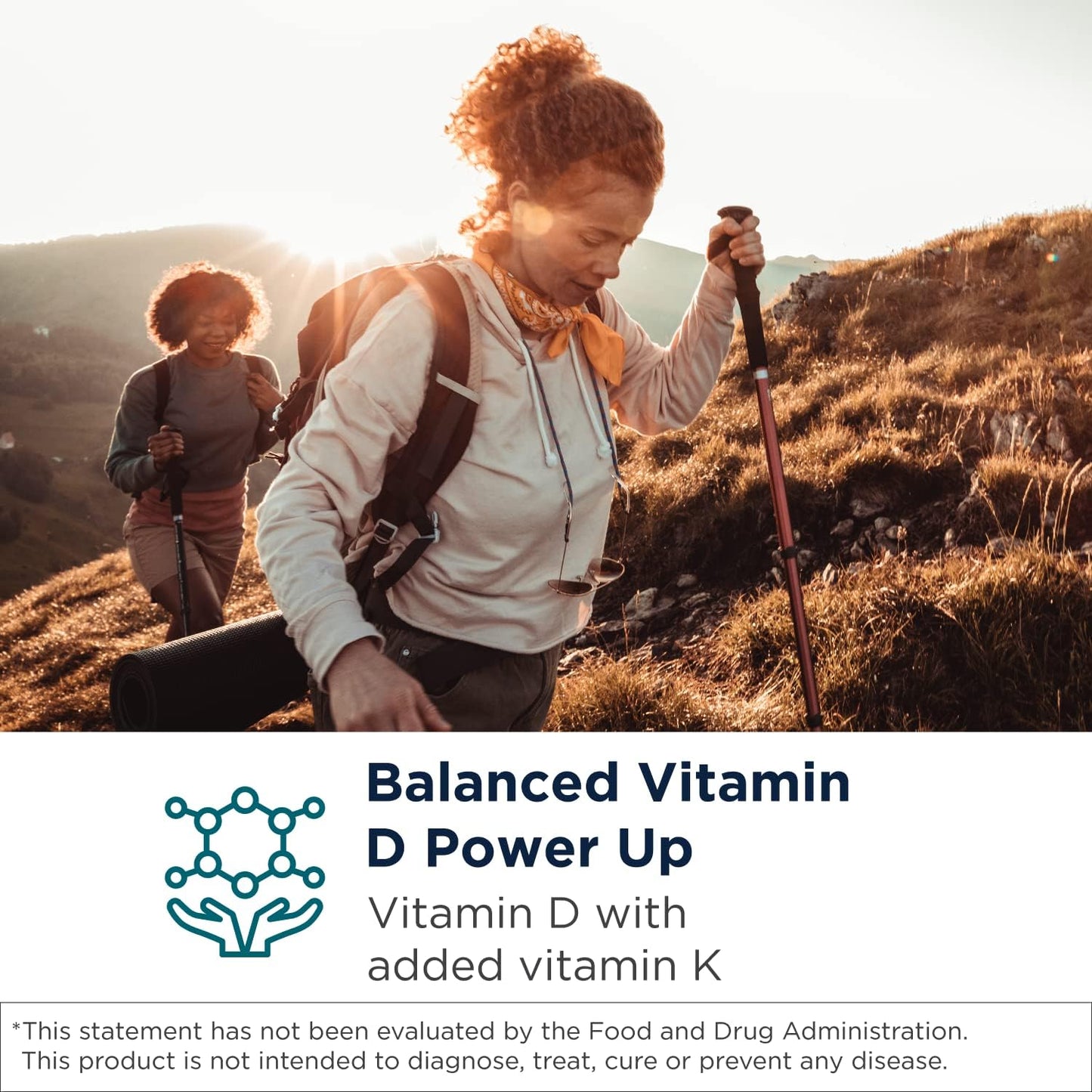 Designs for Health Vitamin D Synergy – 2000 IU Vitamin D with K1 & K2 (120 Capsules) - görsel 2