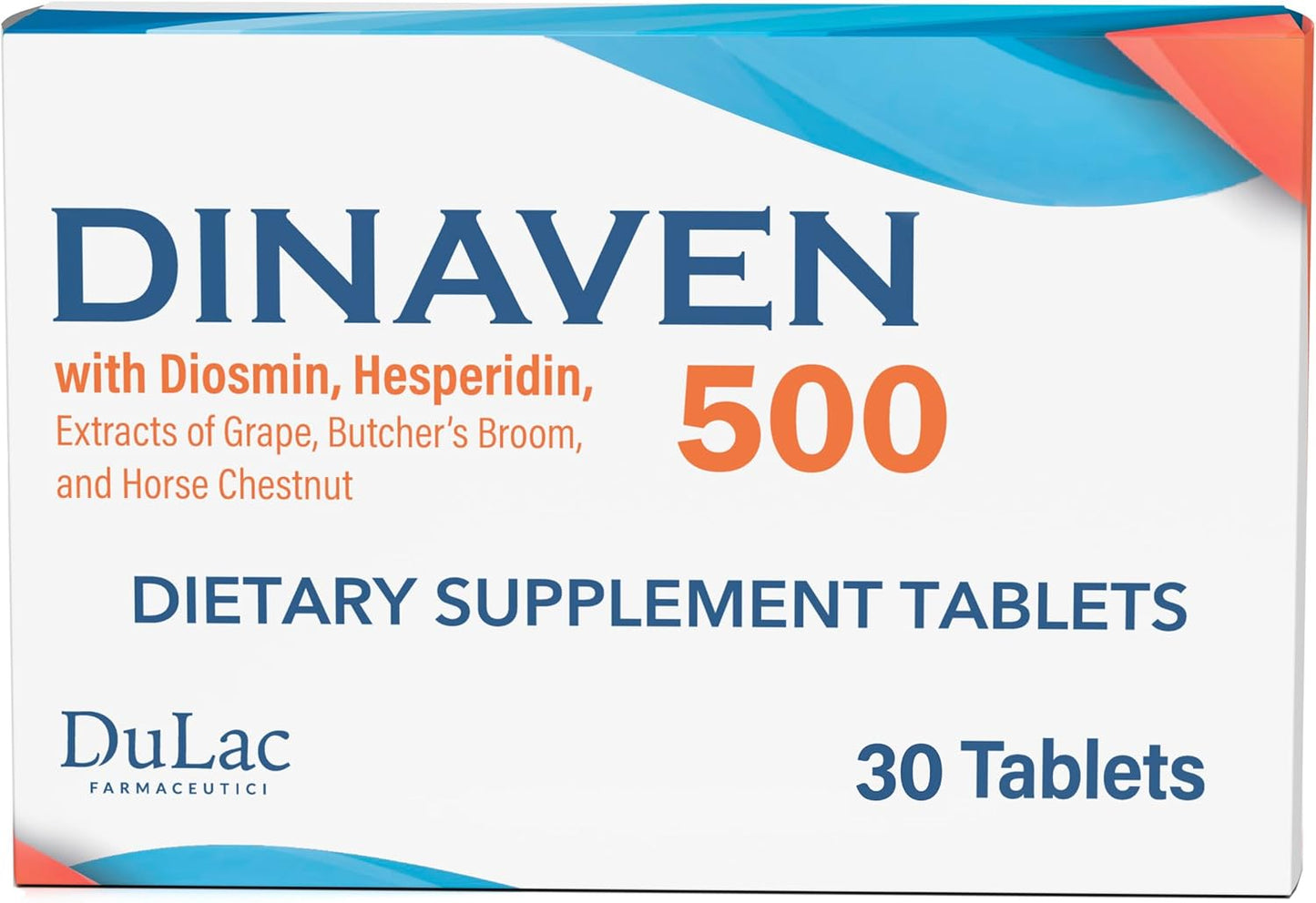 Dulac Dinaven 500, Micronised Diosmin Hesperidin Dietary Supplement, 120 Tablets - görsel 9