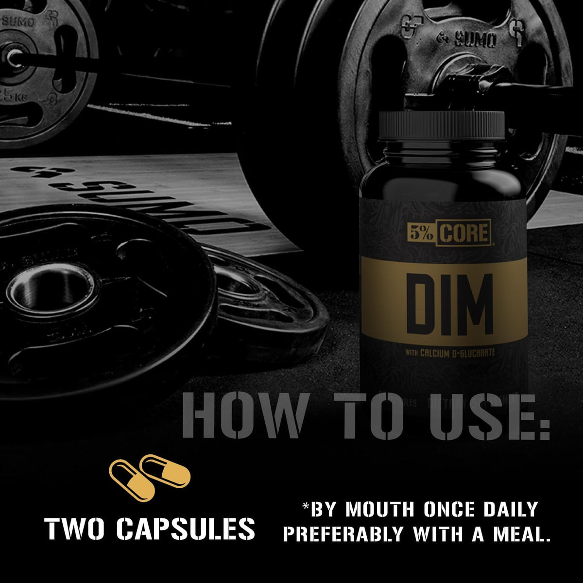 5% Nutrition Core DIM Supplement - Oestrogen Regulation Support for Men and Women (60 VegCaps) - görsel 4