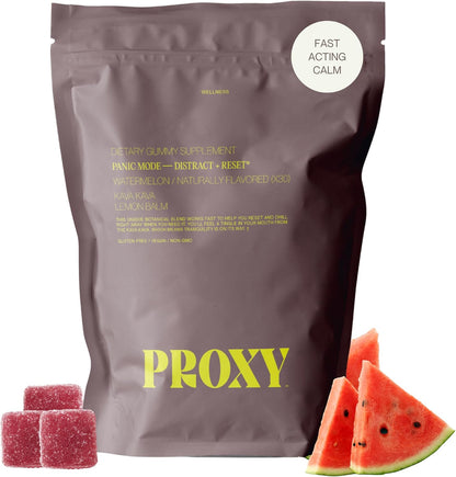 PROXY Calm Gummies Bundle with 4 Vegan Supplement Packs – Travel 120 Count
