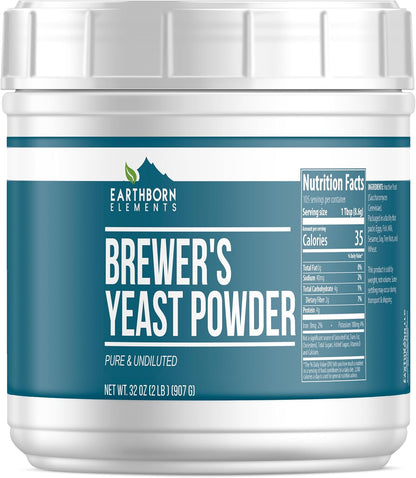 Earthborn Elements Brewer’s Yeast, Pure & Undiluted, Inactive Yeast (2 lb / 907 g)