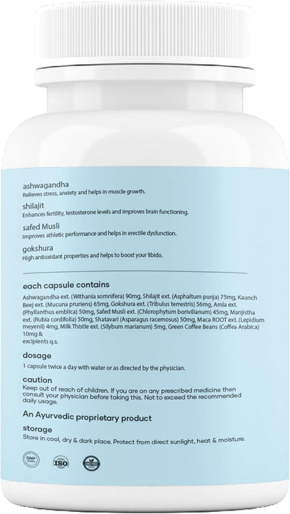 Mars Surgemax Natural Capsules with Shilajit and Safed Musli – 60 Capsules