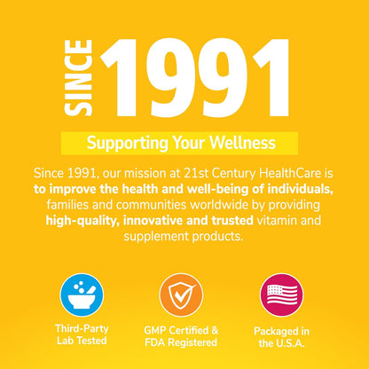 21st Century Biotin Tablets, 10,000 mcg, Unflavoured, 120 Tablets
