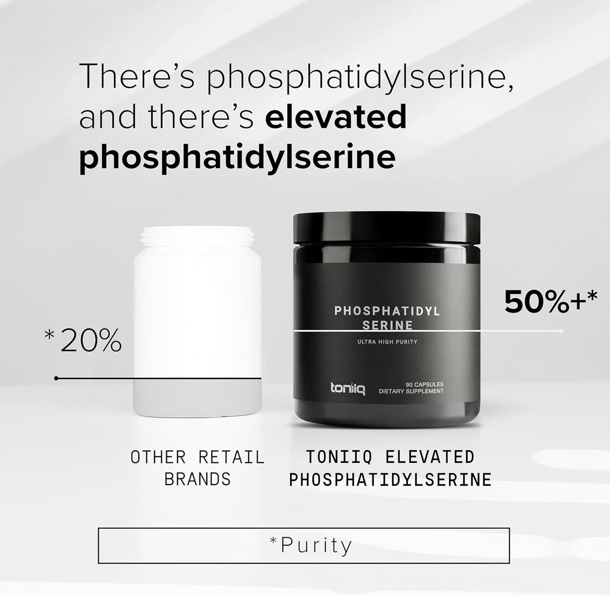 Toniiq Phosphatidylserine - 400mg Formula - 50% Purity - Soya Free - 90 Veggie Capsules - görsel 4