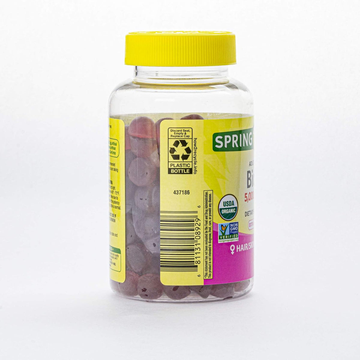 SPORTIMES Spring Valley Biotin 5000 mcg 150 Gummies - görsel 4