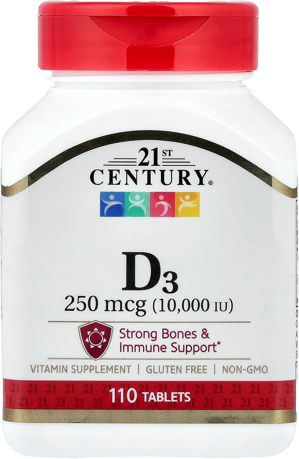21st Century D3 10,000 IU Tablets, 110 Count - görsel 1