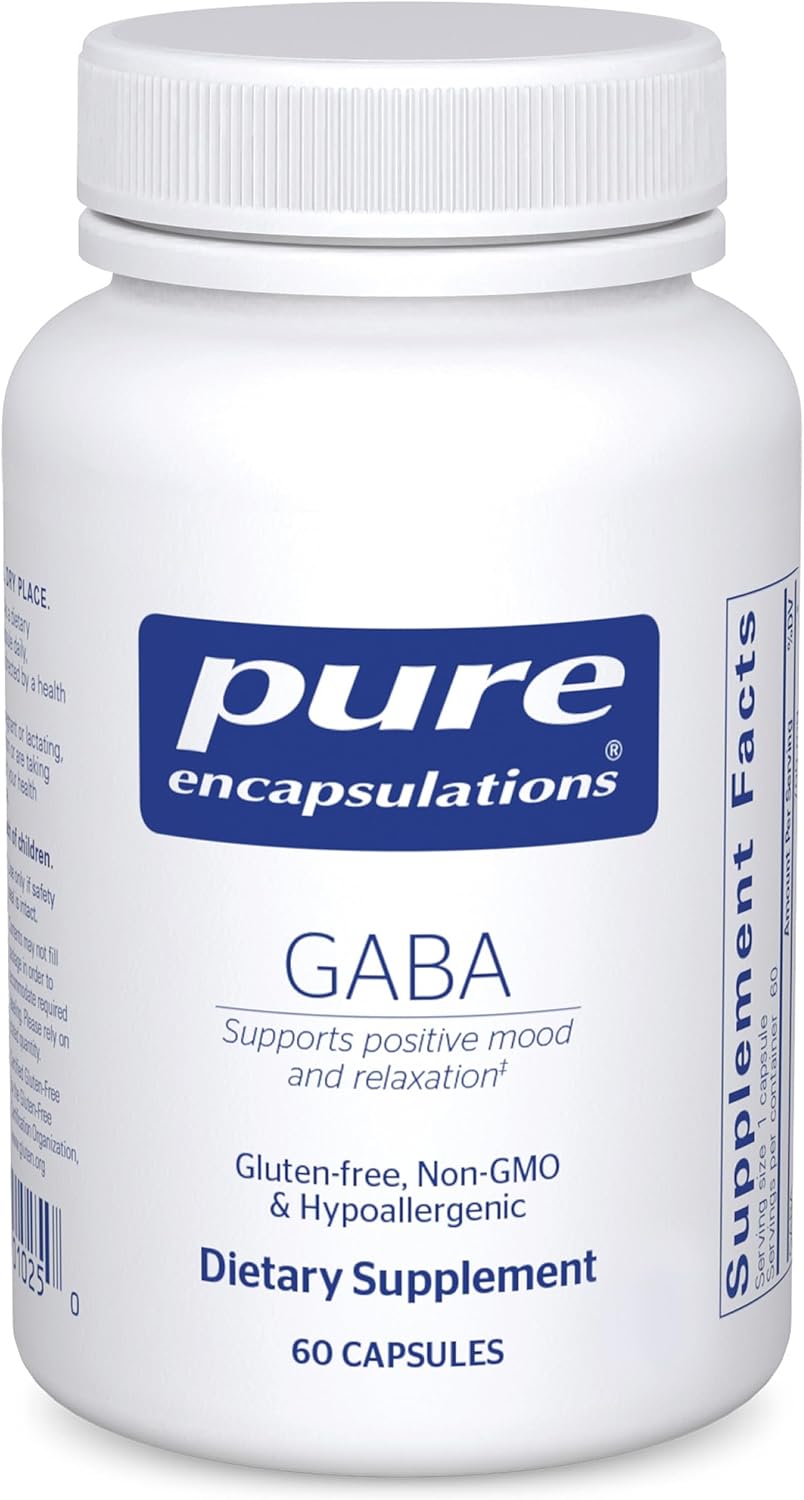 Pure Encapsulations GABA – Amino Acid Supplement – 60 Capsules - görsel 1