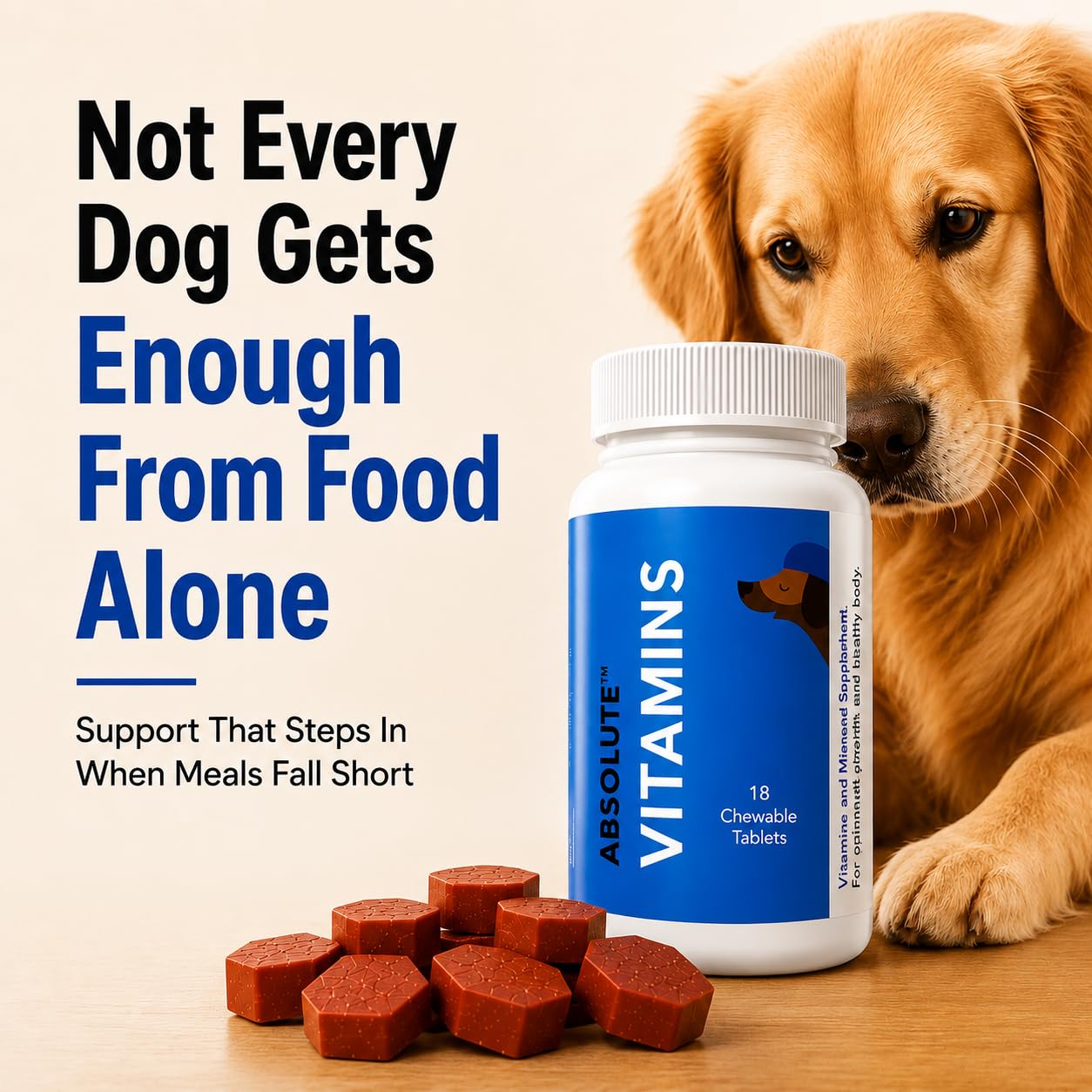 Drools Absolute Vitamin Tablets for Dogs, 110 Count - görsel 5