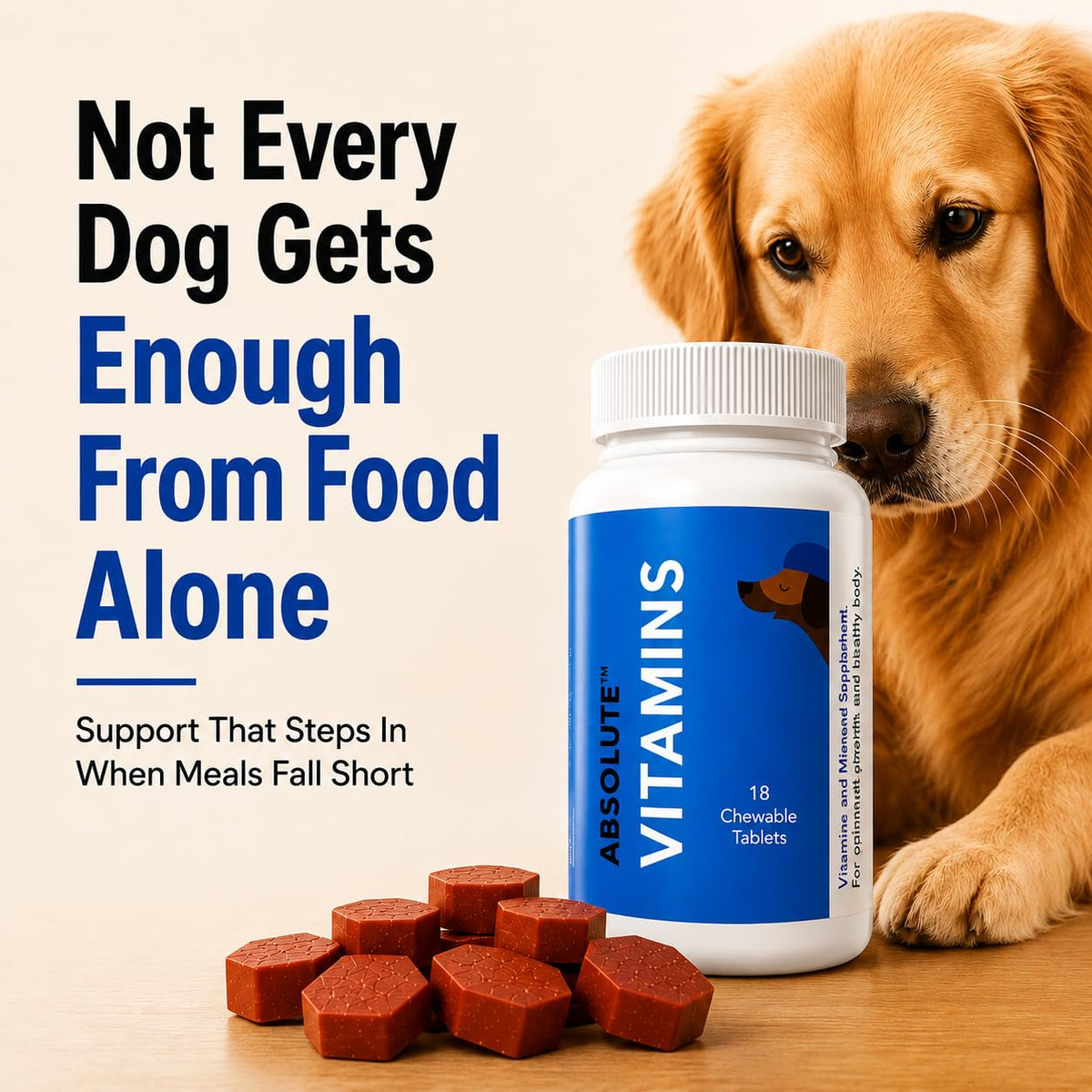 Drools Absolute Vitamin Tablets for Dogs, 110 Count - görsel 5