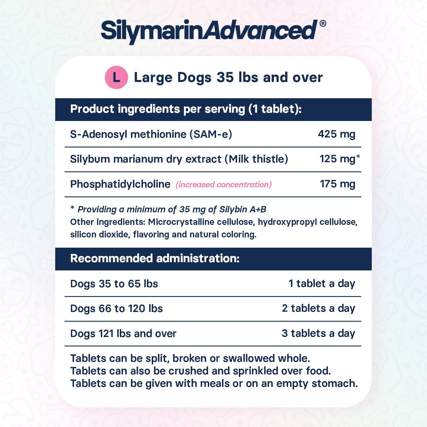 Liver Health Supplement for Large Dogs – Milk Thistle for Dogs Liver Support with S-Adenosylmethionine (SAMe) & Silybin – 30 Tablets - görsel 9