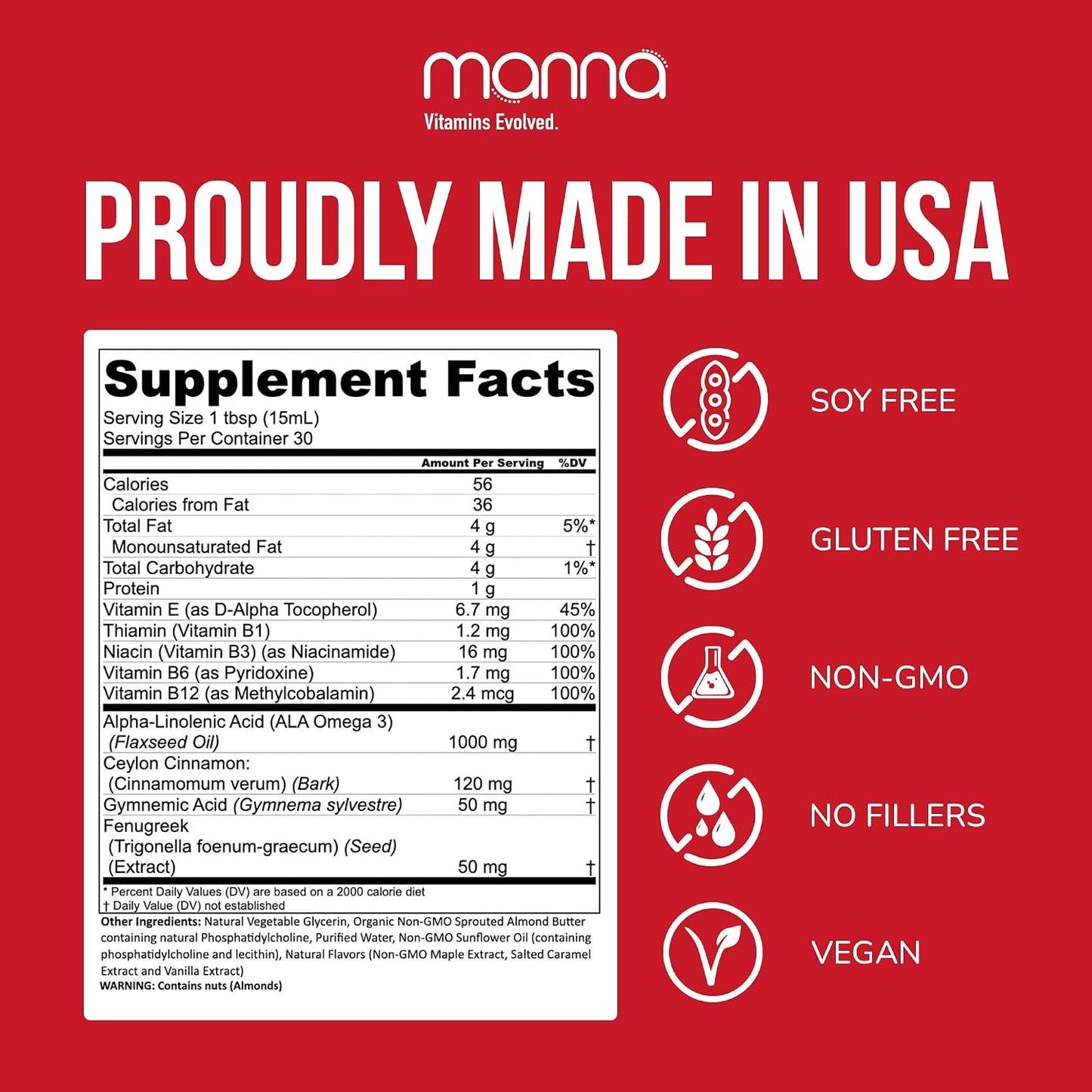 Manna Vitamins Evolved – Liposomal Blood Sugar Complex – Helps Maintain Normal Blood Sugar Levels and Metabolism for Men & Women - görsel 5