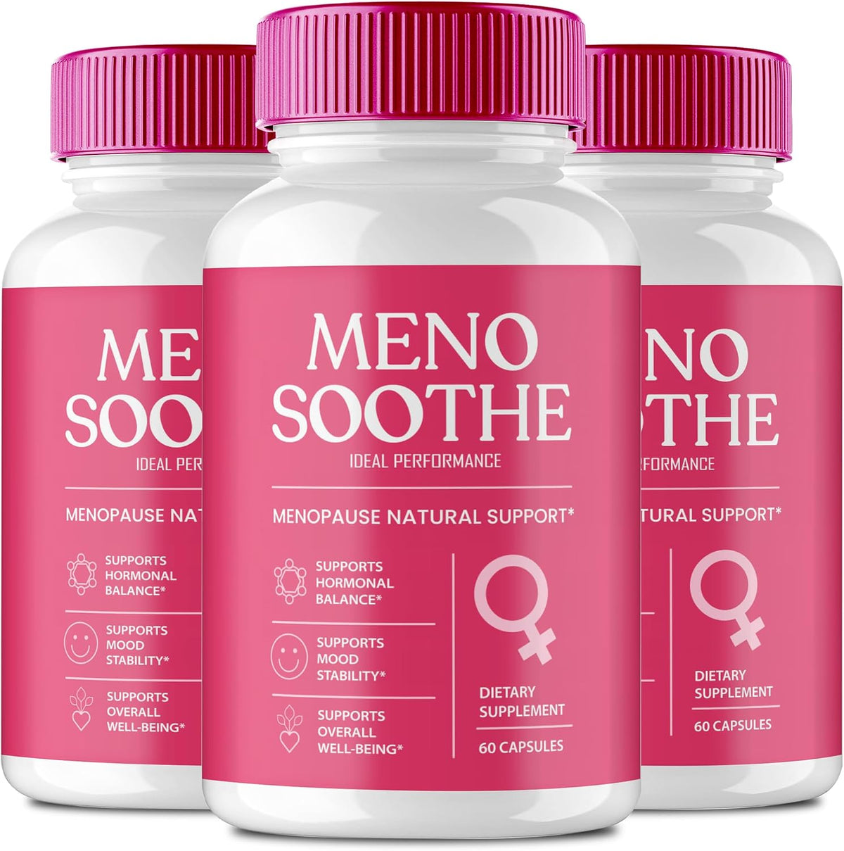 Menosoothe Advanced Blood Formula Capsules, Official Meno Soothe Supplement Pills, Premium Formula to Support Healthy Balance and Overall Wellbeing Naturally, Menosoothe Health Reviews (3 Pack) - görsel 1