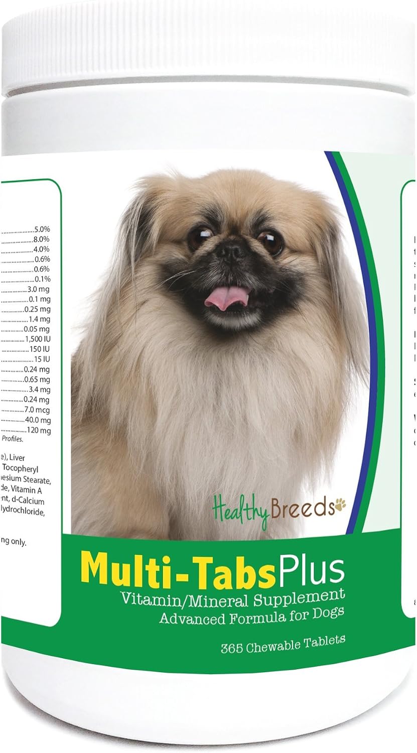 Healthy Breeds Pekingese Multi-Tabs Plus Chewable Tablets, 365 Tablets - görsel 1