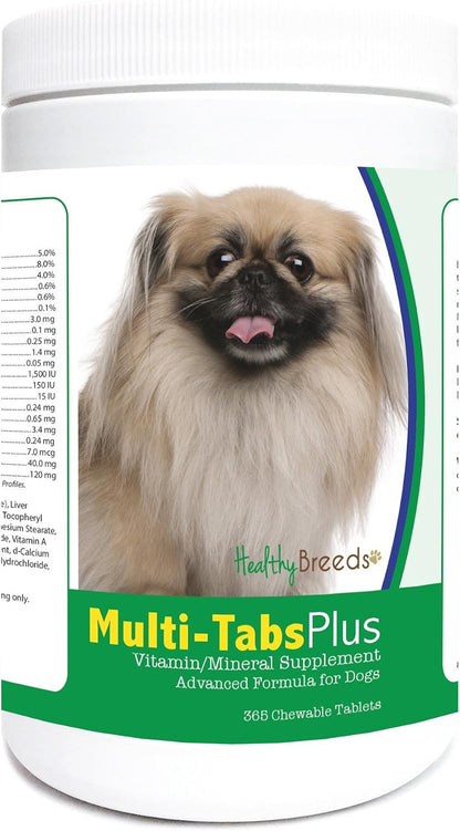 Healthy Breeds Pekingese Multi-Tabs Plus Chewable Tablets, 365 Tablets