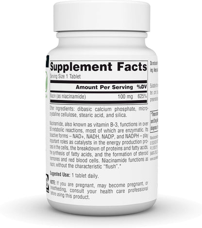 Source Naturals Niacinamide B-3 100 mg - 250 Tablets