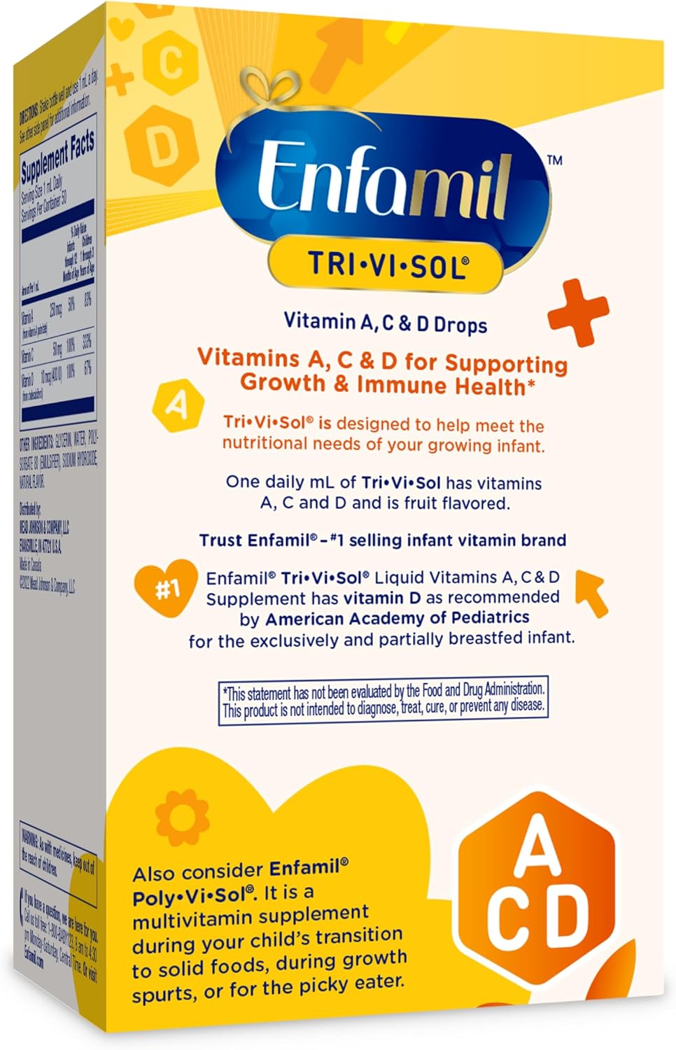 Enfamil Tri-Vi-Sol Infant Multivitamin Drops - 50mL - görsel 8