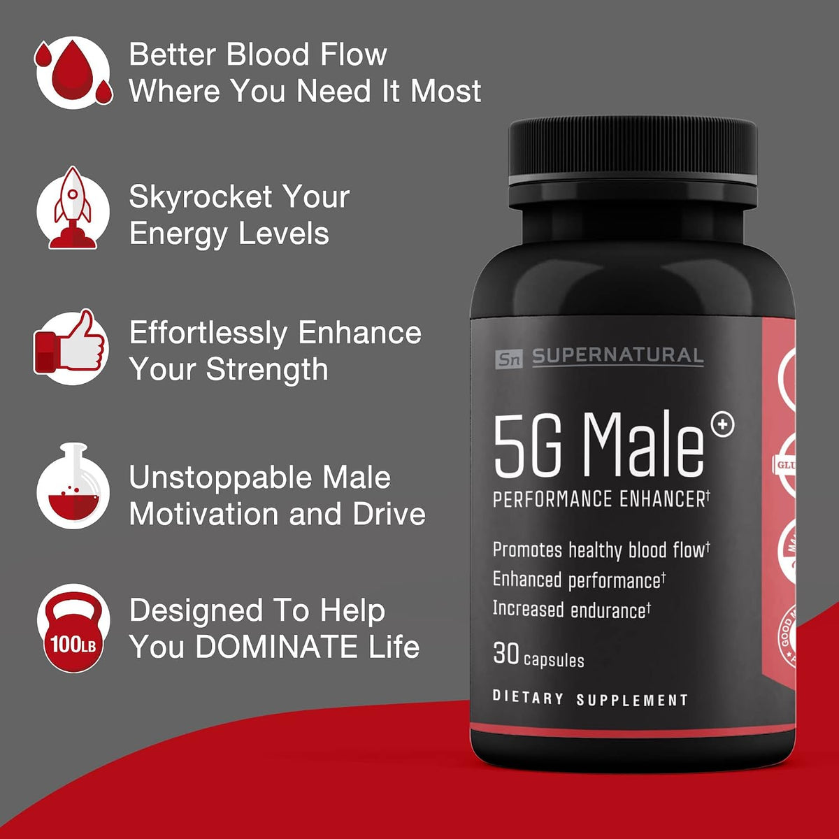 Supernatural Man 5G Male Natural T Booster - görsel 6