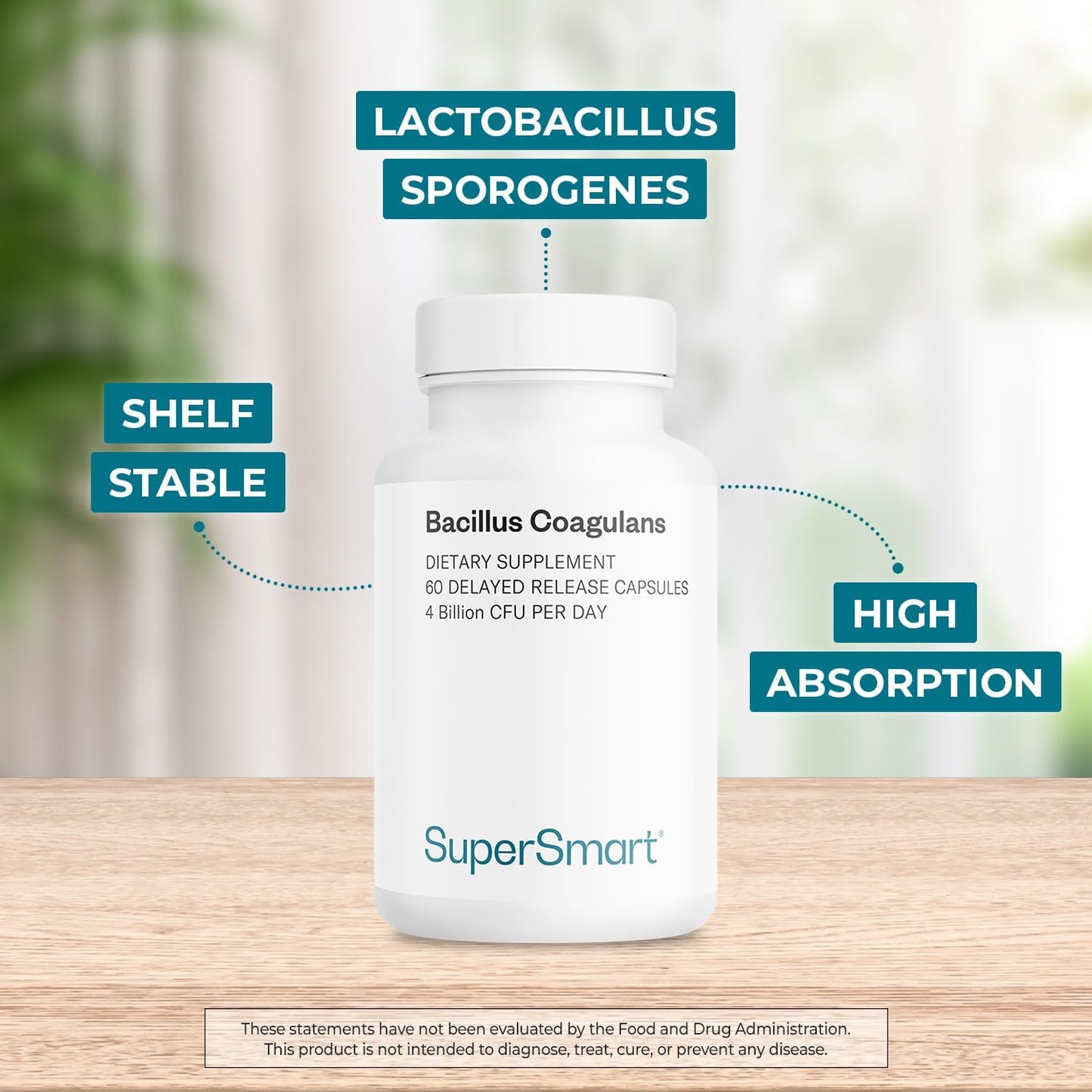 Supersmart Bacillus Coagulans Probiotic | 4 Billion CFU | Delayed Release | 60 Capsules - görsel 3