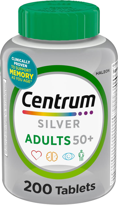 Centrum Silver Multivitamin for Adults 50 Plus, 220 Tablets