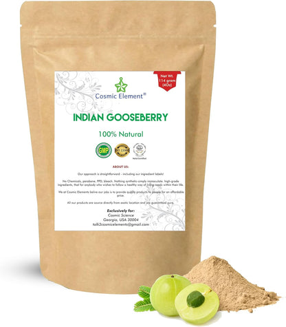 Cosmic Element 100% Pure Organic Amla Powder – Rich in Vitamin C, 113 g