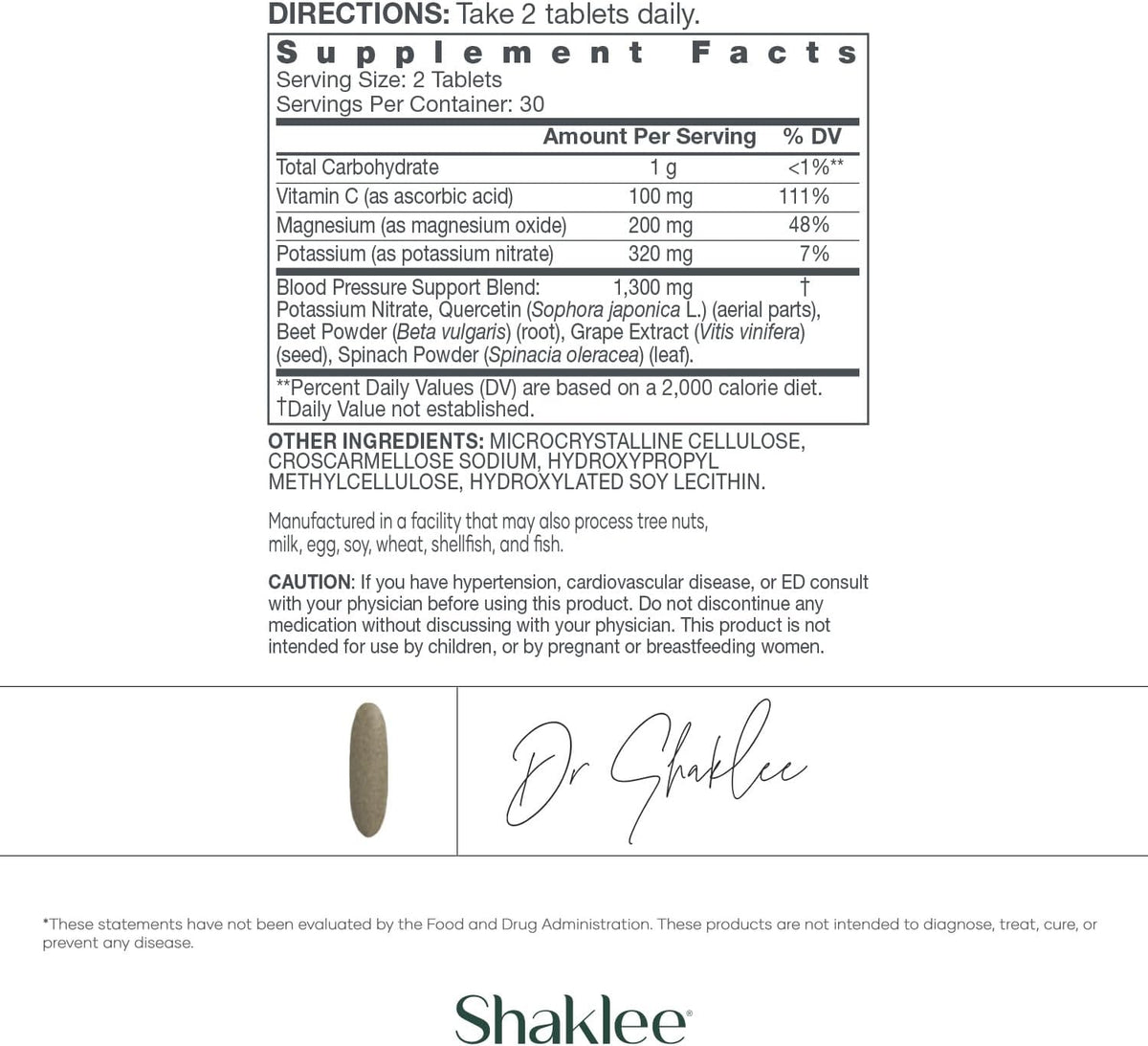 Shaklee Blood Pressure Support - Promotes Healthy Circulation and Vascular Wellness - 60 Tablets - görsel 3