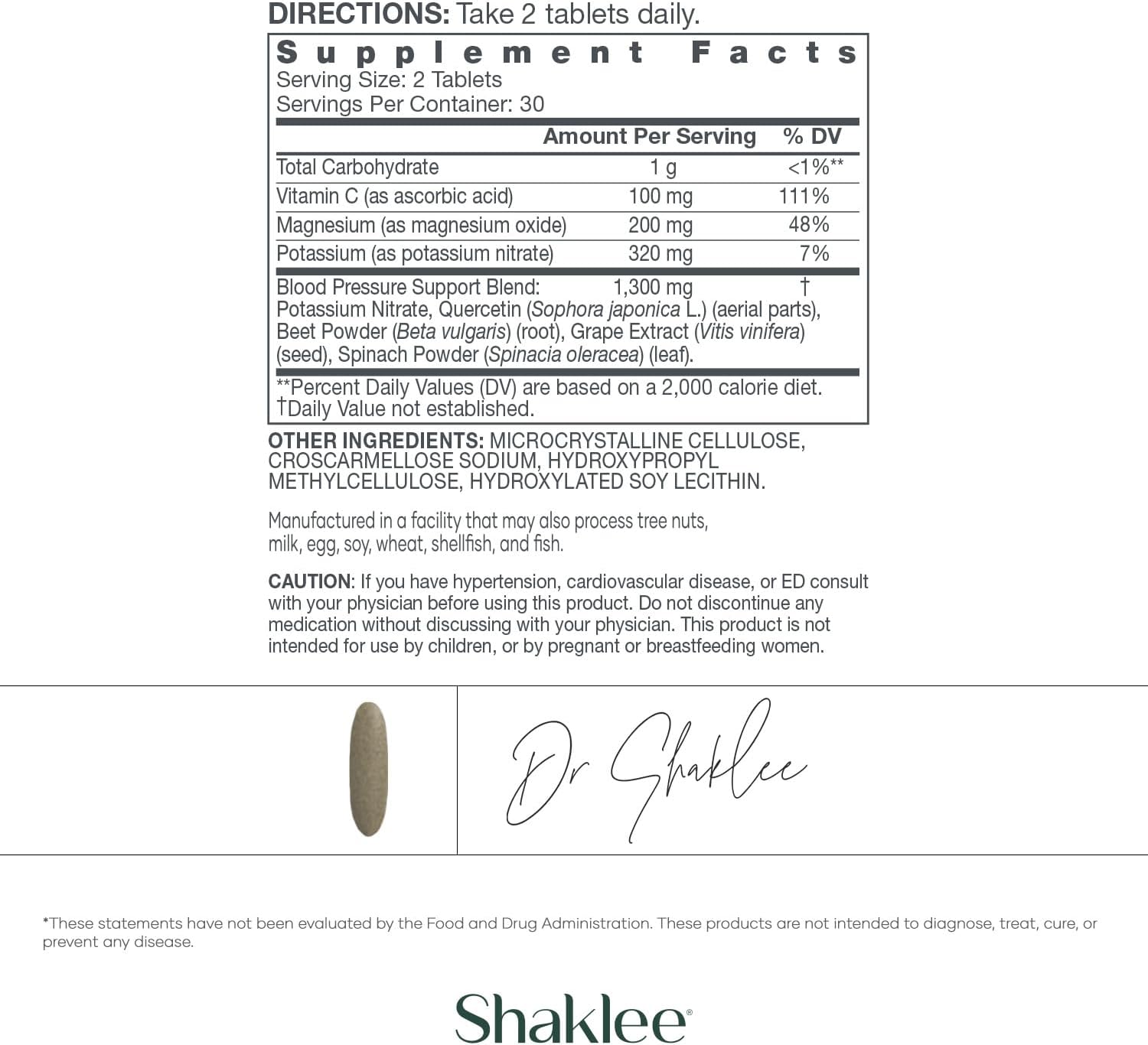 Shaklee Blood Pressure Support - Promotes Healthy Circulation and Vascular Wellness - 60 Tablets - görsel 3